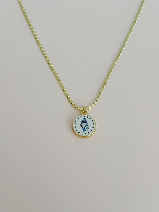 Blue Conch Necklace