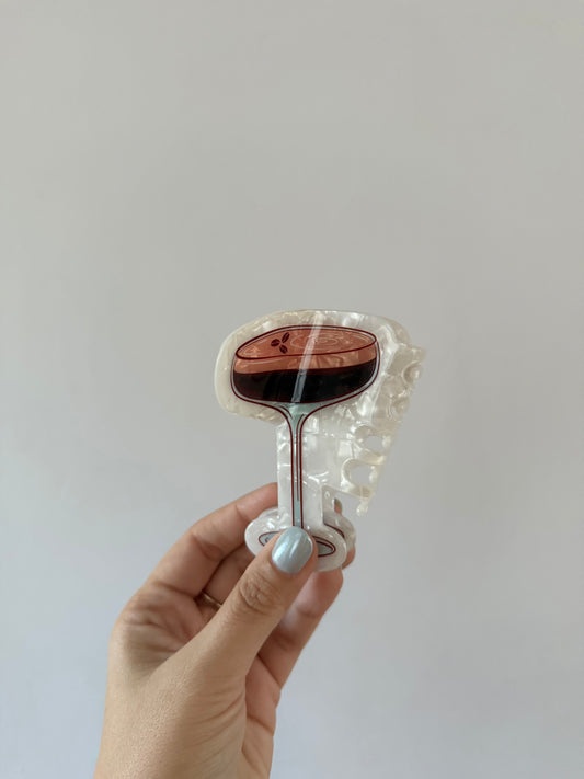 Espresso Martini Hair Clip