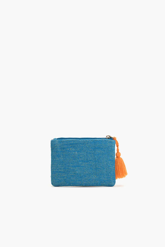Teal & Orange Seahorse Card Wallet