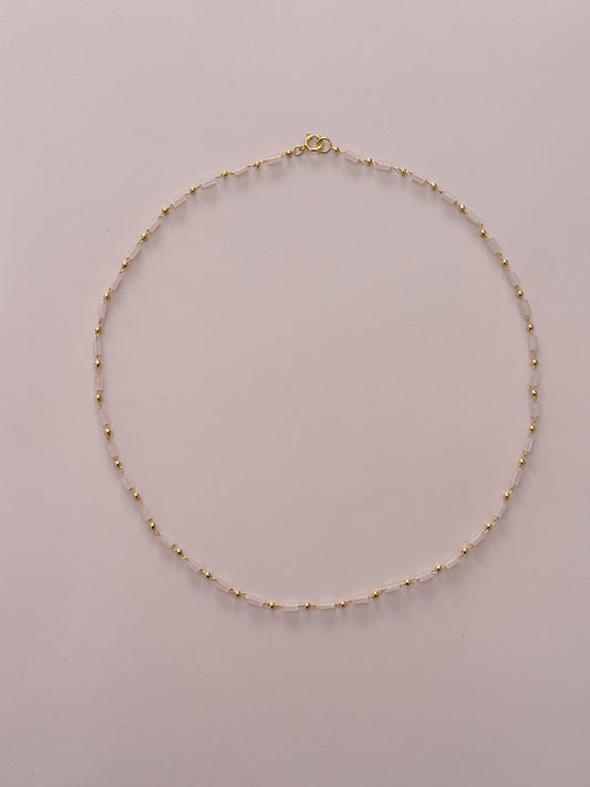Light Pink Bar Necklace
