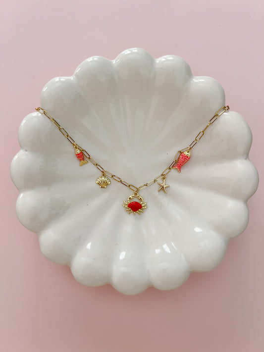 Red Reef Charm Necklace