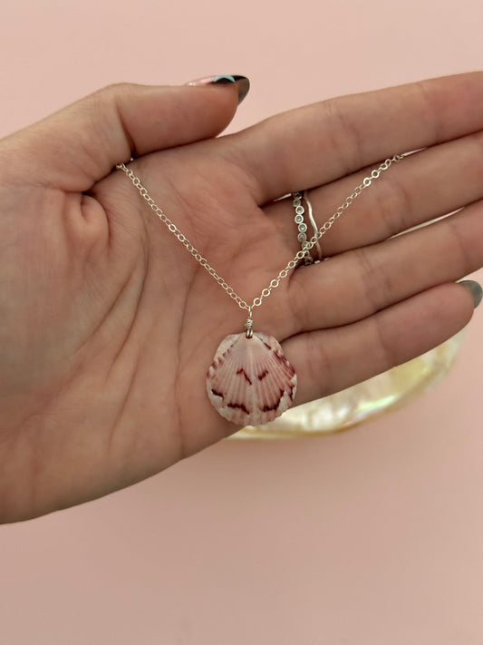 Sterling silver seashell necklace