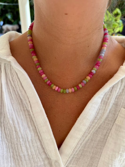 Strawberry Fields Beaded Necklace