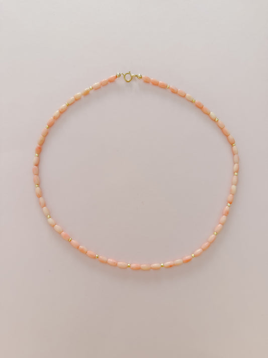 Coral Rice Necklace