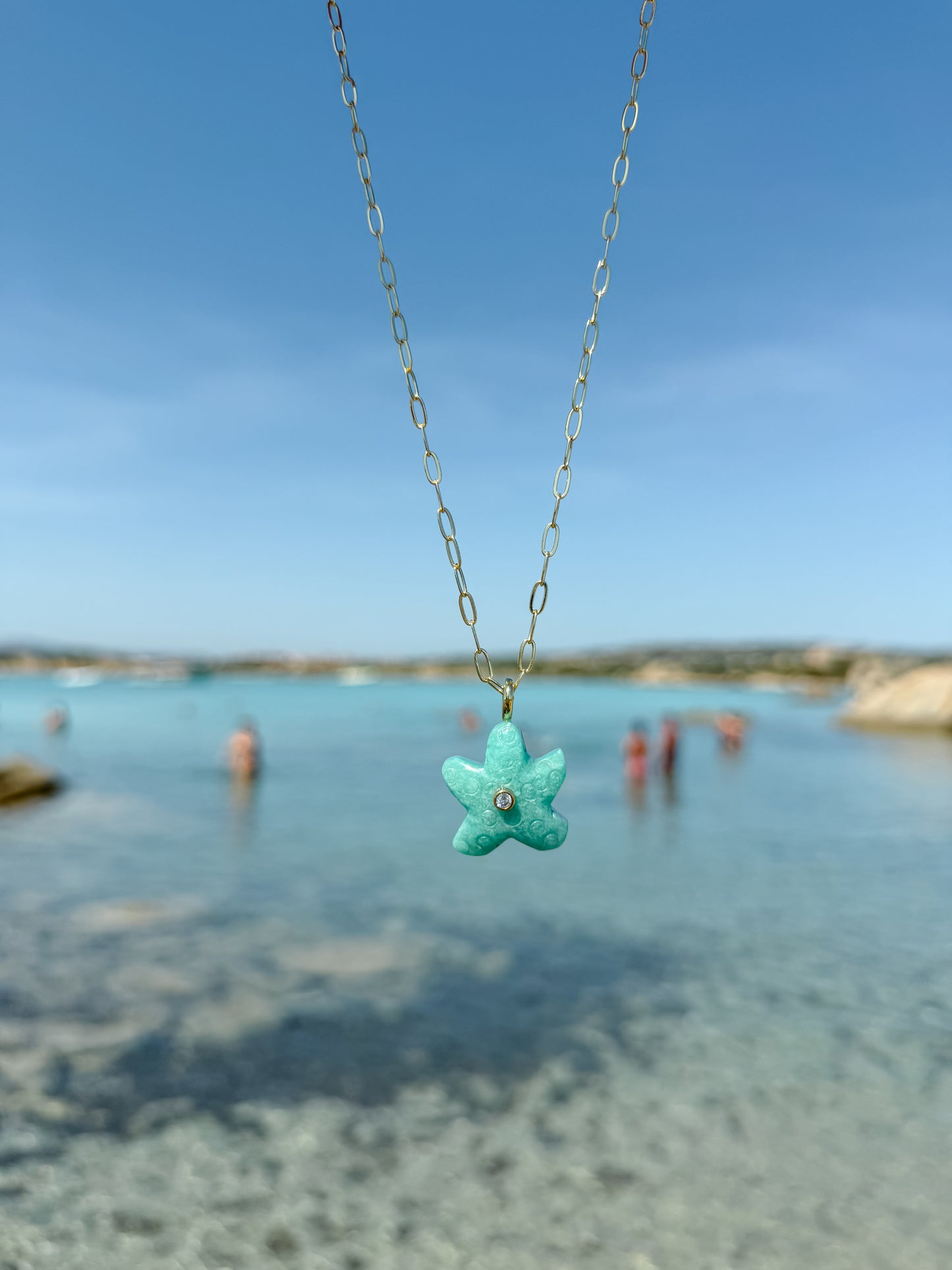Amazonite Starfish Necklace