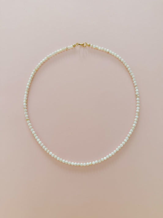 Mother of Pearl Ball Necklace