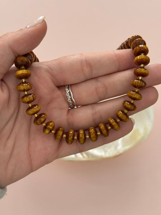 Cinnamon Beaded Necklace