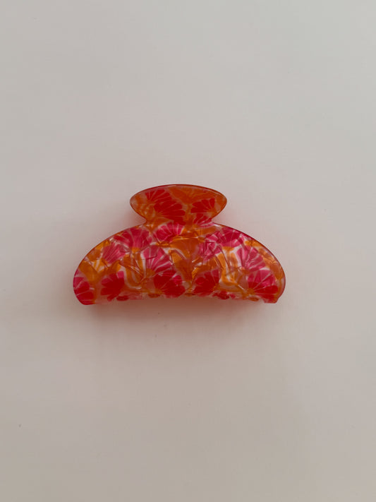 Hot Pink & Orange Hair Clip