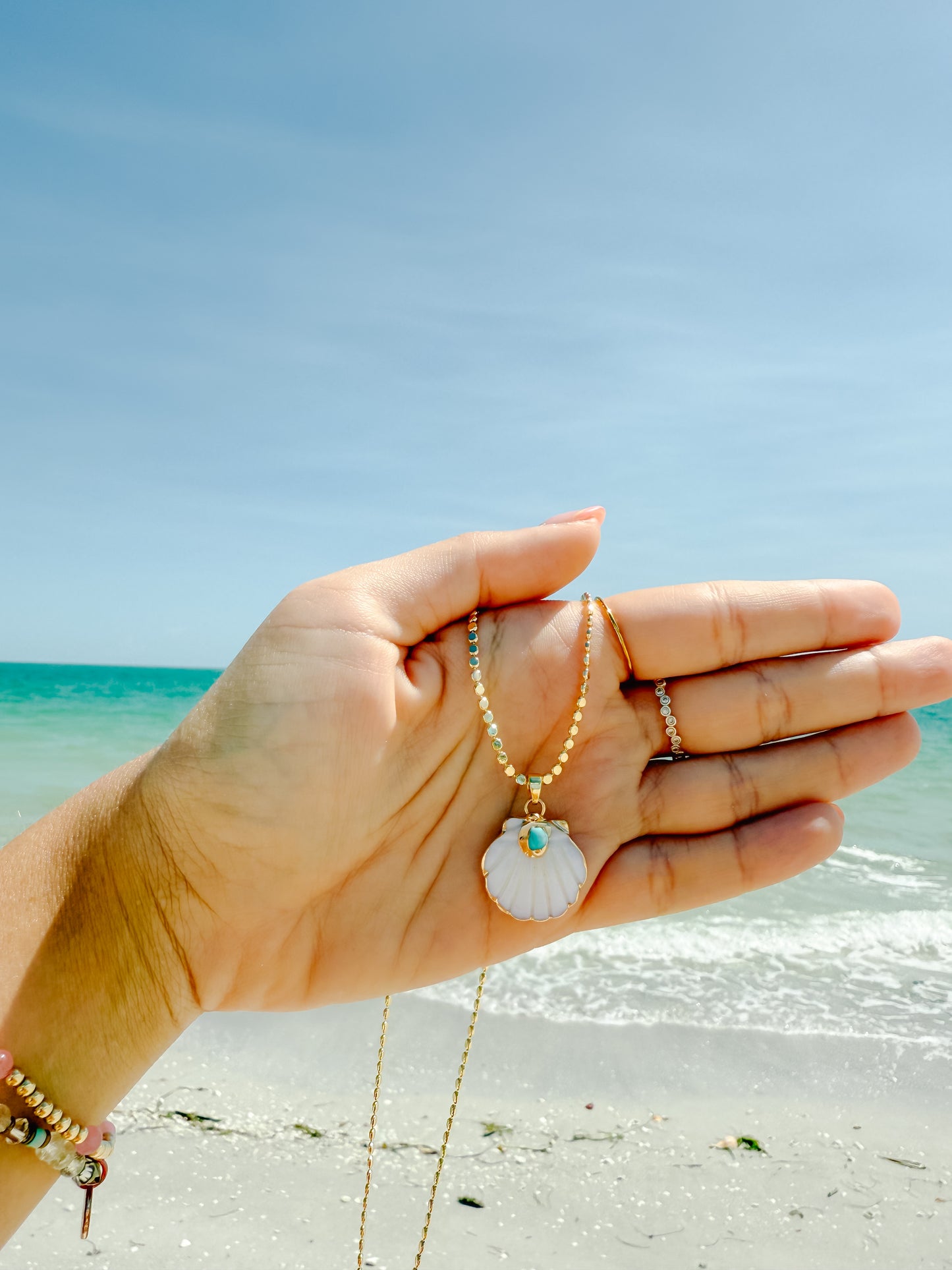 Turquoise Shell Necklace