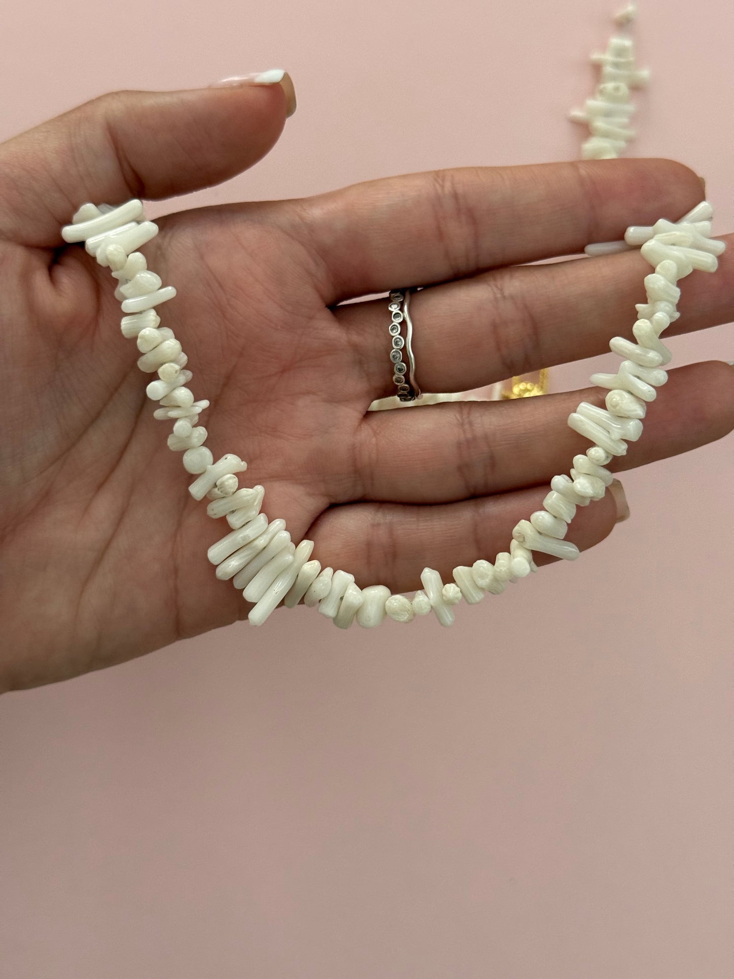 White Coral Necklace