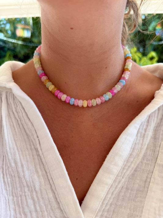 Candy Quartz Beaded Necklace
