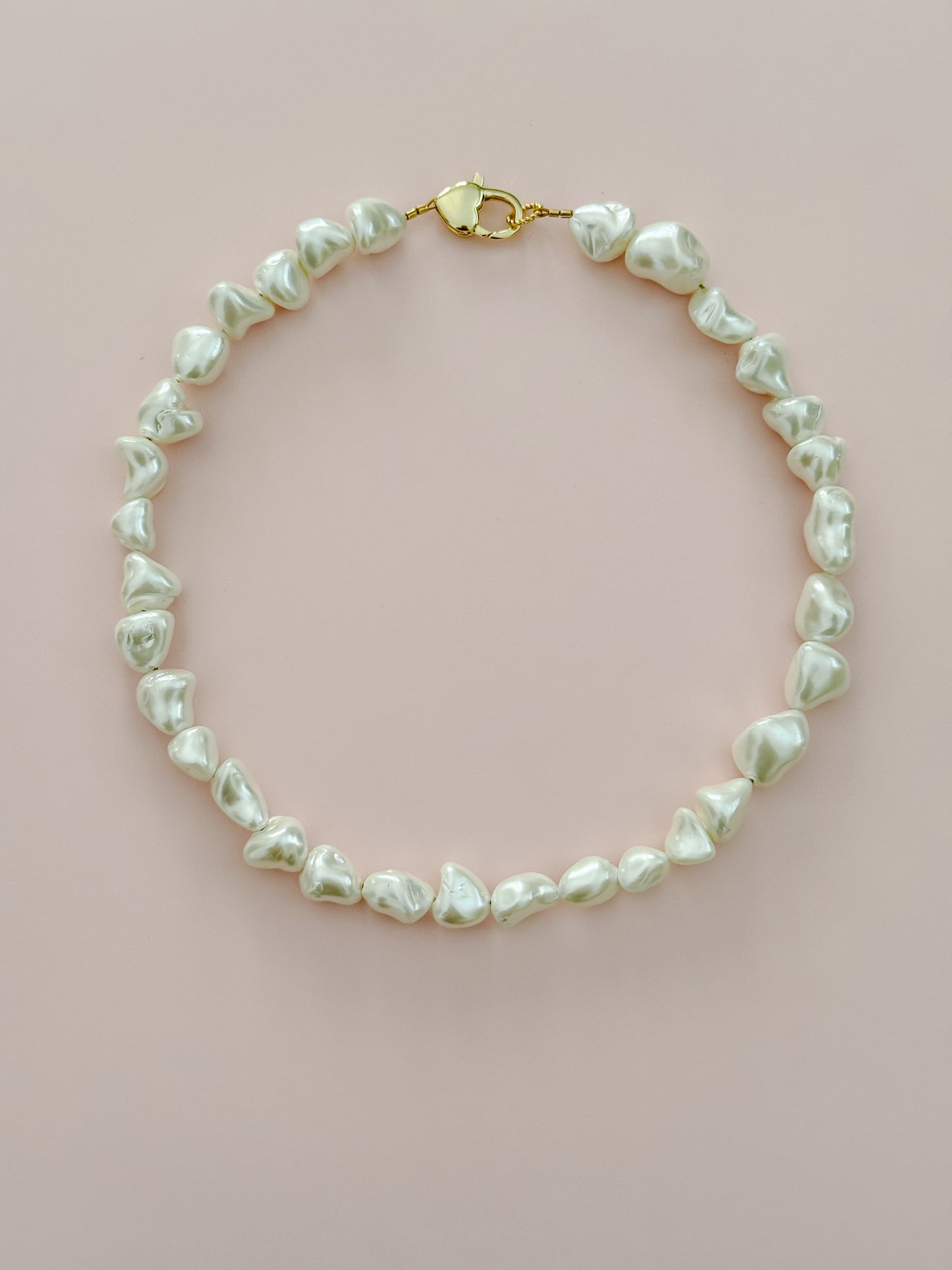 White Shell Nugget Necklace