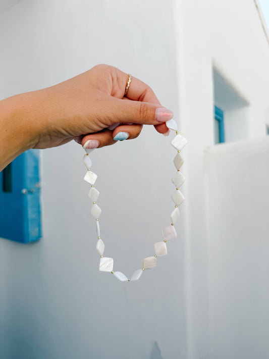 Diamond Tile Necklace