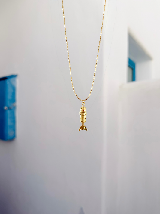 Swimmy Gold Fish Necklace