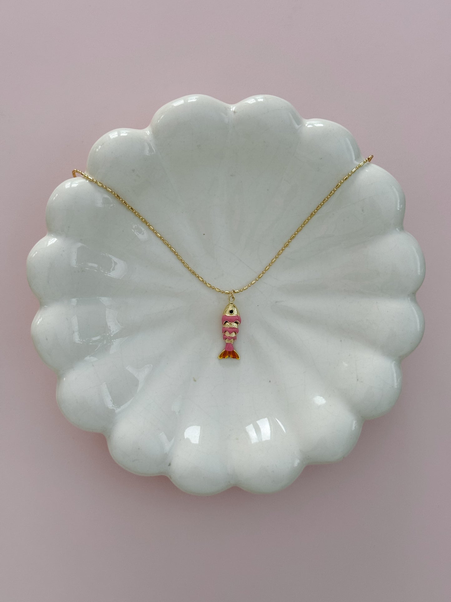 Pink Swimmy Fish Necklace