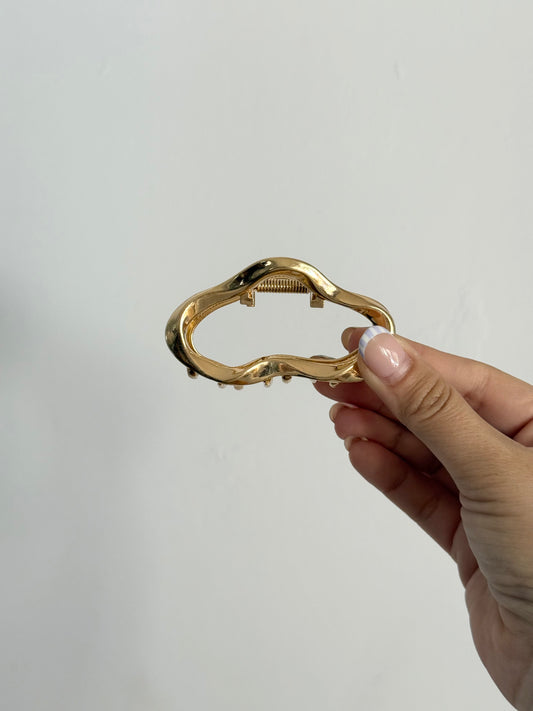 Abstract Oval Hair Clip