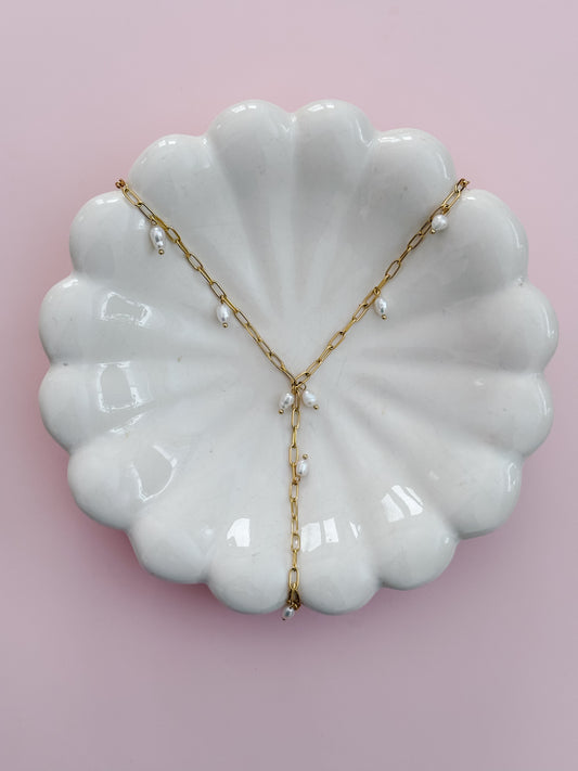Pearl Lariat Necklace