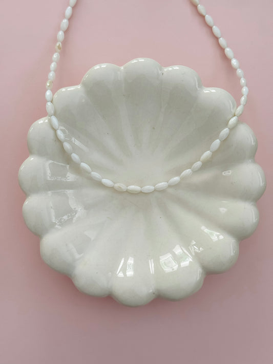 Mother of Pearl Rice Necklace