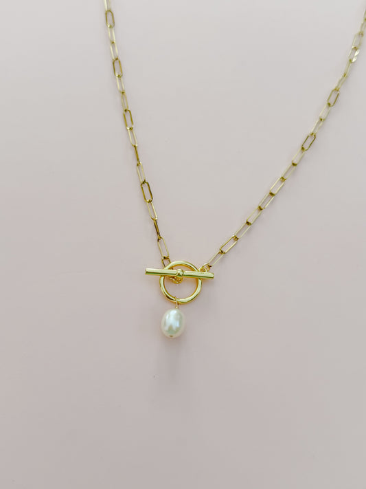 Pearl Toggle Necklace