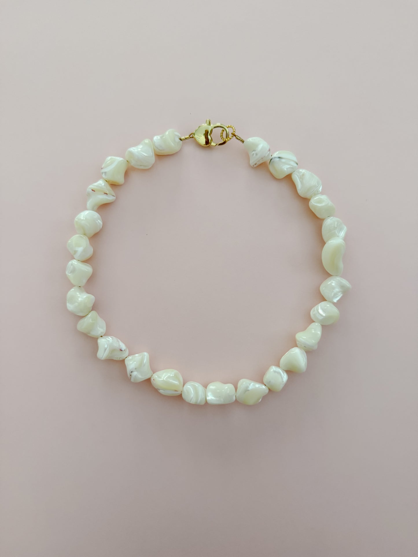 Cream Chunky Mother of Pearl Necklace