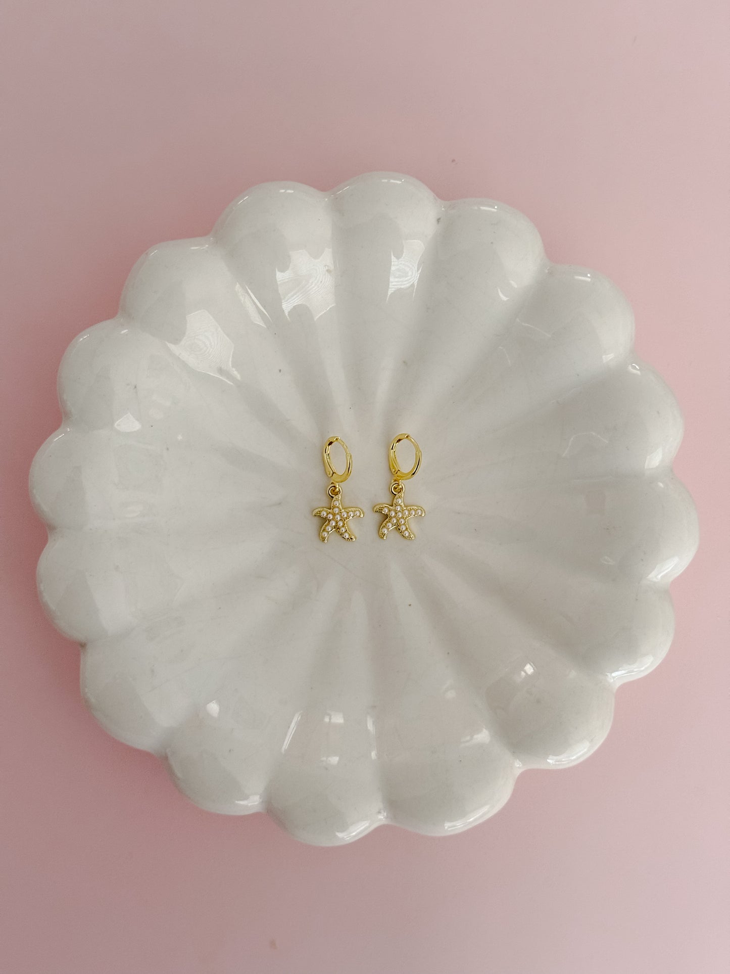 Pearl Starfish Earrings