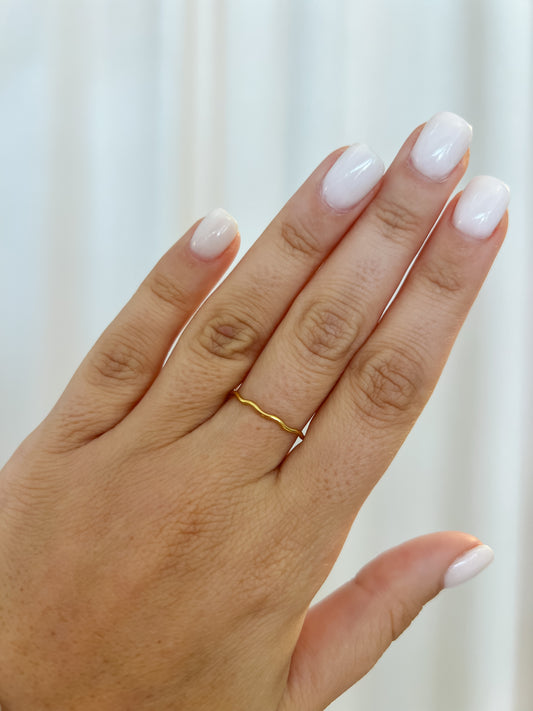 Wavy Gold Filled Ring
