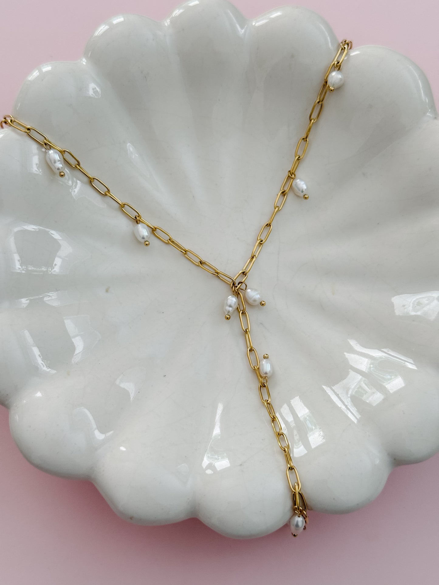 Pearl Lariat Necklace