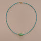 Green & Teal Fish Necklace