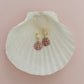 Small Real Scallop Seashell Earrings