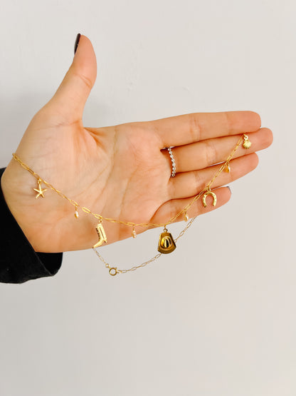 Coastal Cowgirl 2.0 Gold Filled Charm Necklace