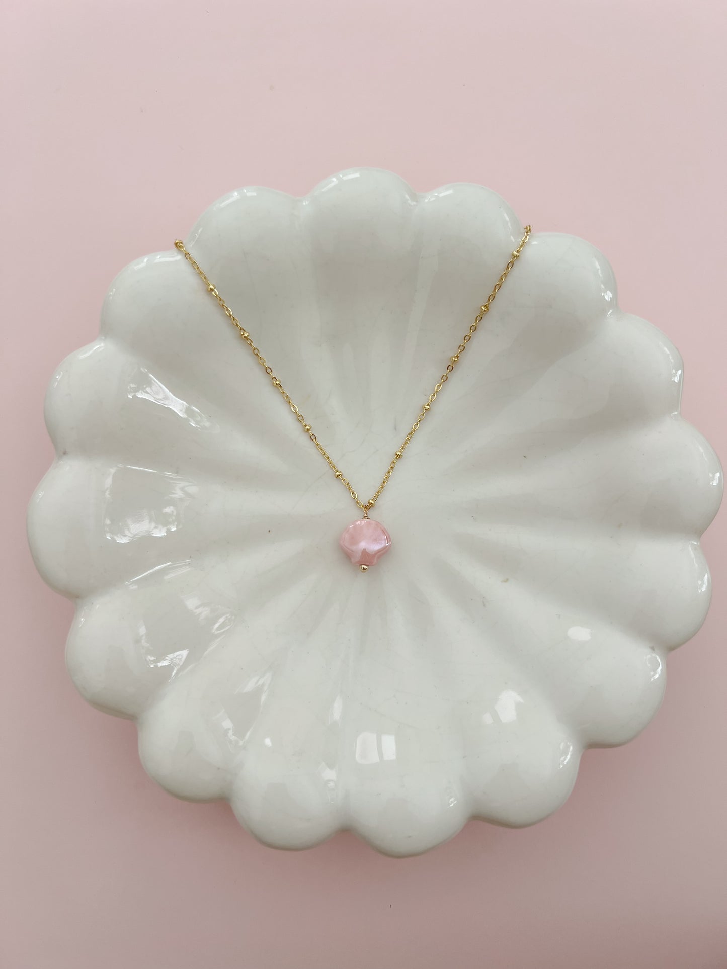 Pink Shell Necklace