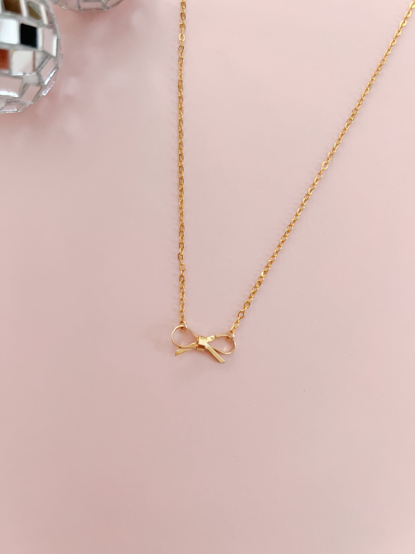 Tiny Bow Necklace