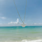 Mother of Pearl Shell Fan Necklace
