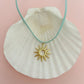 Suede Sun Necklace