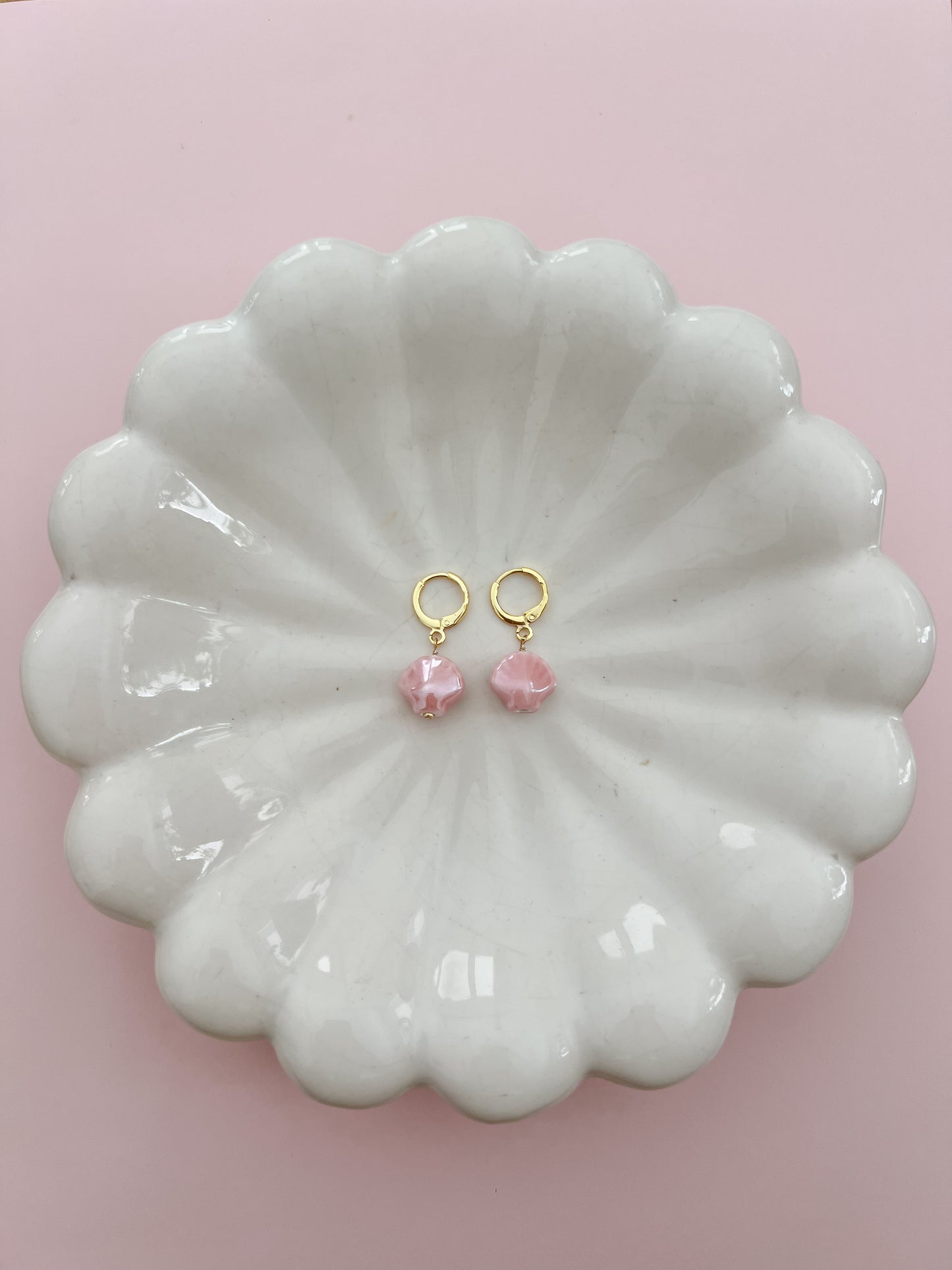 Pink Shell Earrings