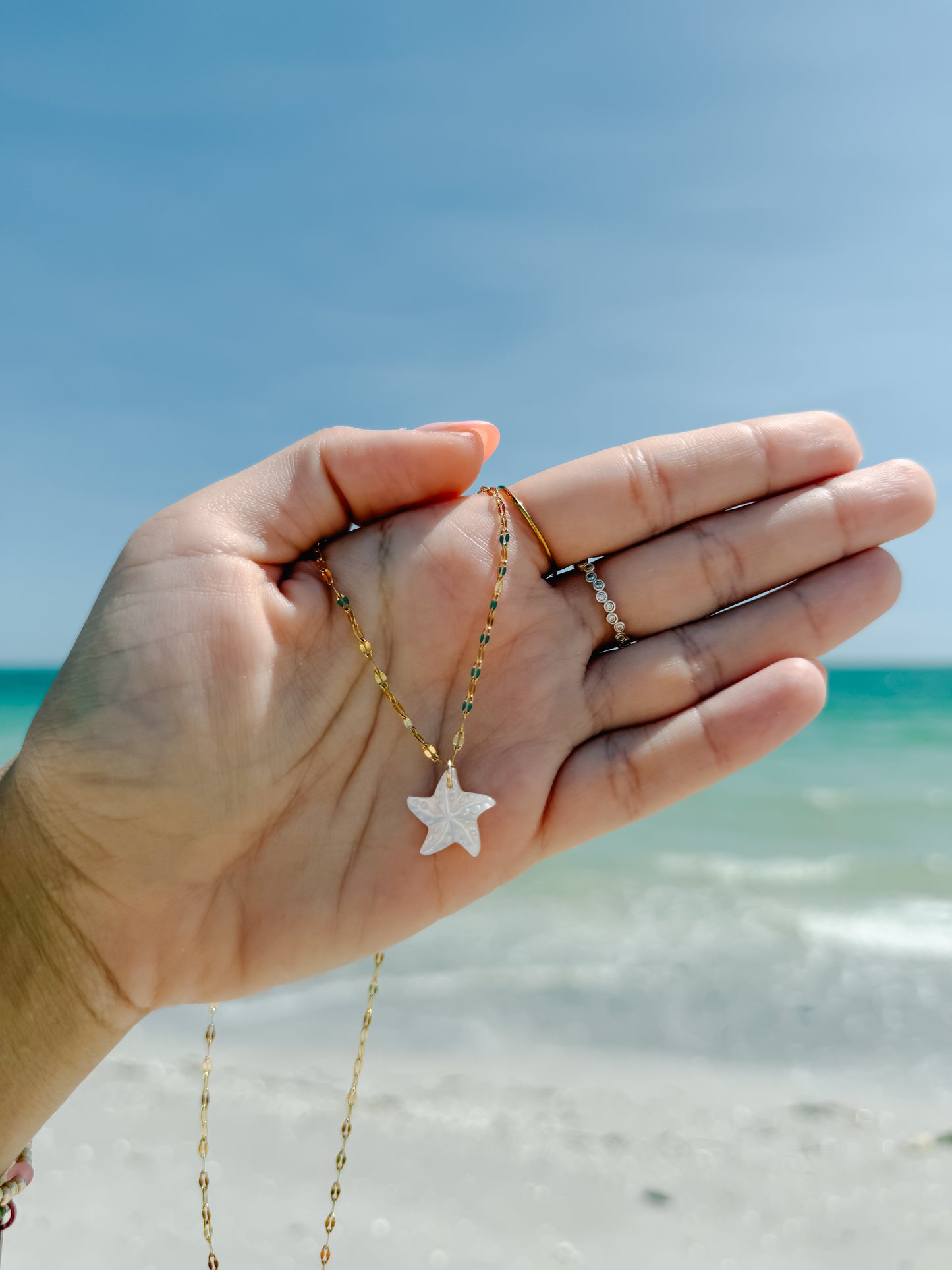 Mother of Pearl Starfish Necklace
