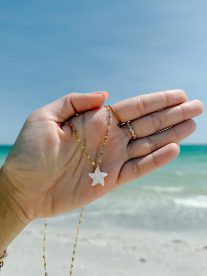 Mother of Pearl Starfish Necklace