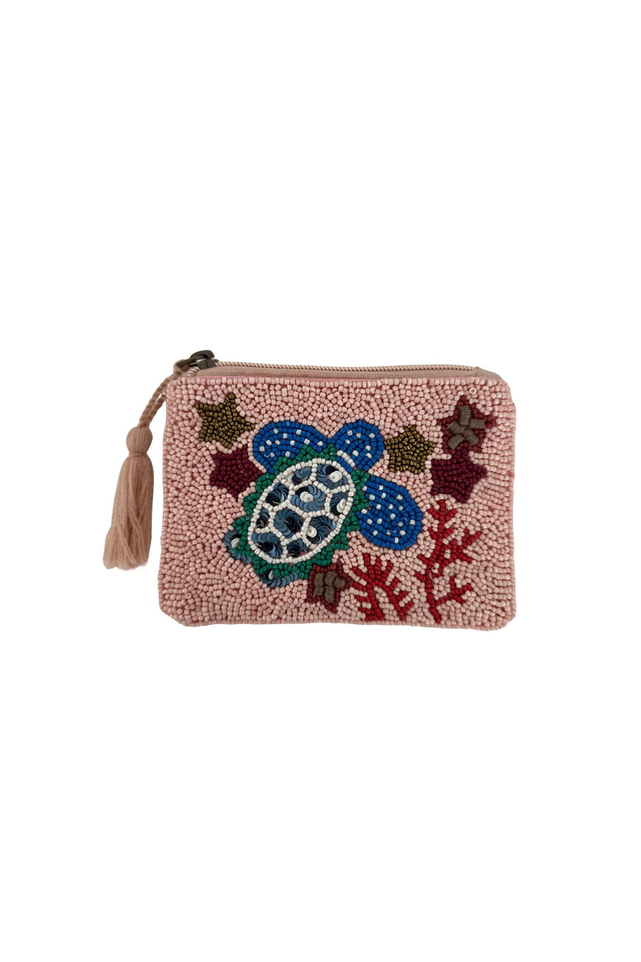 Pink Sea Turtle Coin Pouch