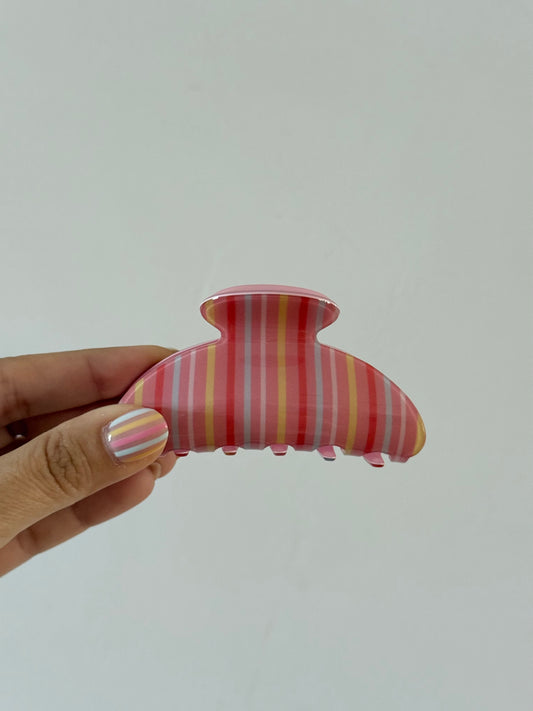 Sorbet Stripe Hair Clip