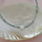 Aquamarine Shell Necklace