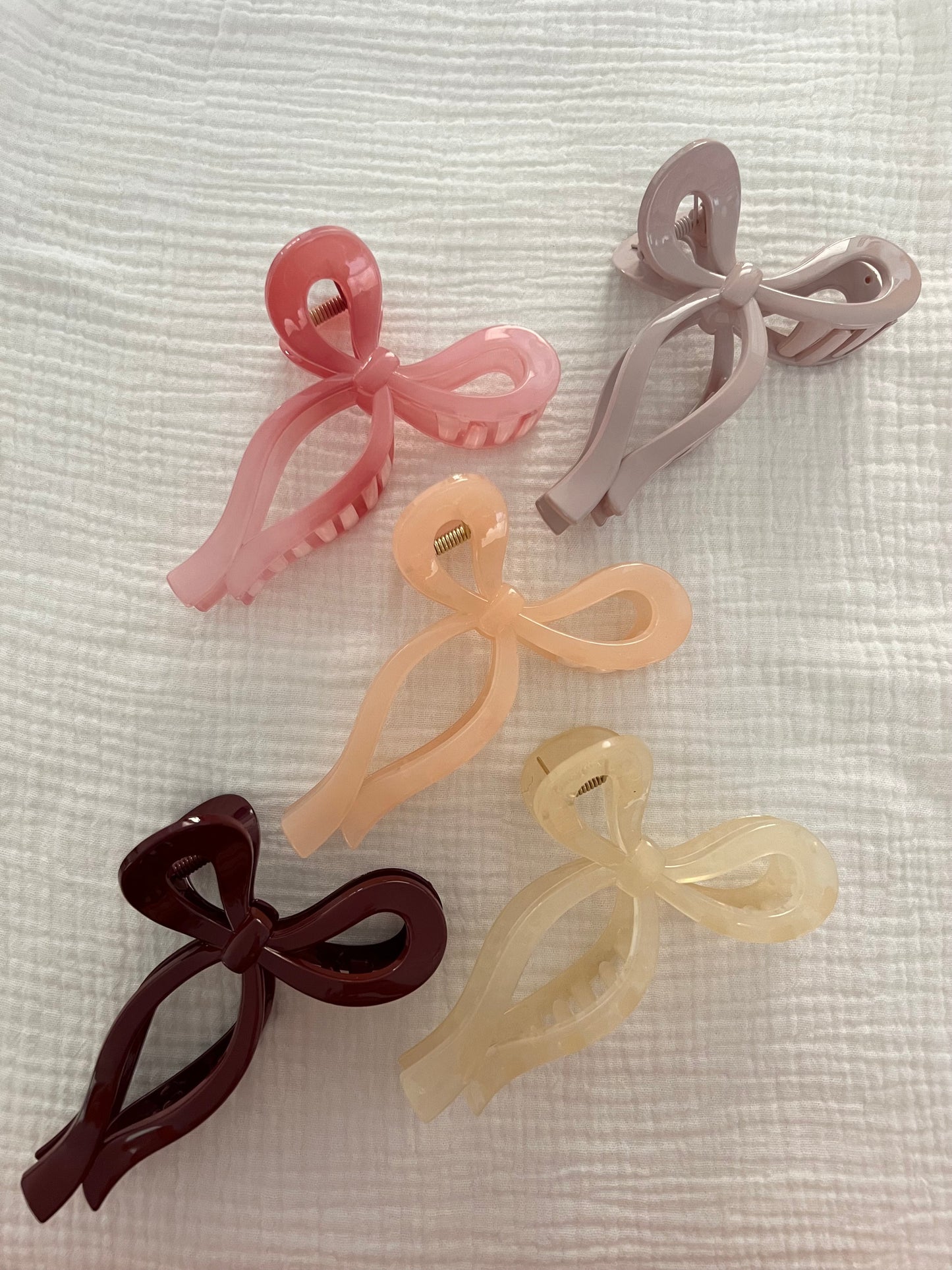 Bow Hair Claw Clips