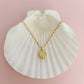 Chunky Gold Shell Necklace