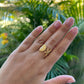 Adjustable Gold Seashell and Starfish Ring