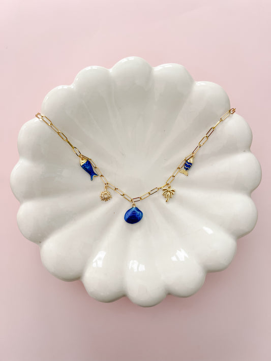 Blue Reef Charm Necklace