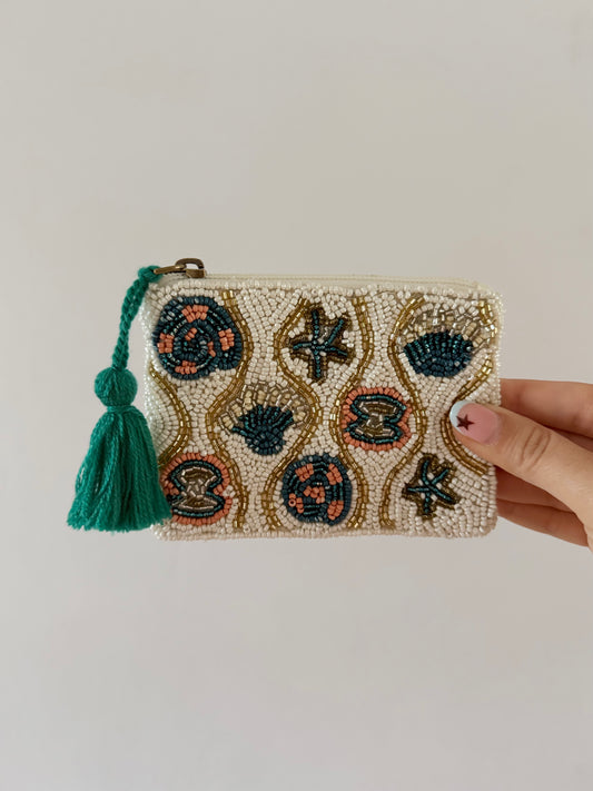 Starfish & Shells Coin Pouch