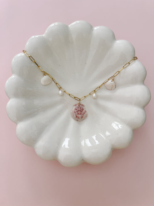 Sarasota Real Seashell Charm Necklace