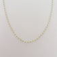 White Enamel Link Layering Necklace