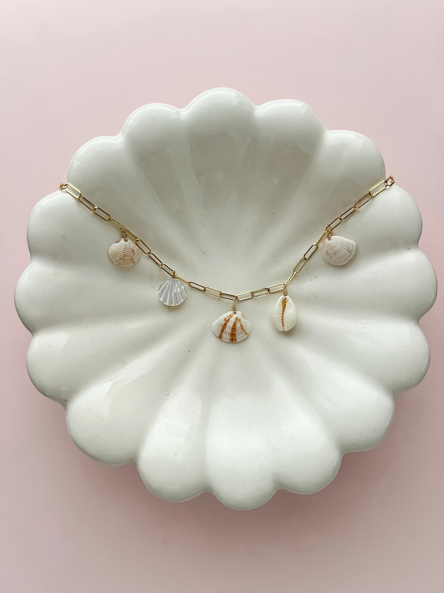 Clearwater Real Seashell Charm Necklace