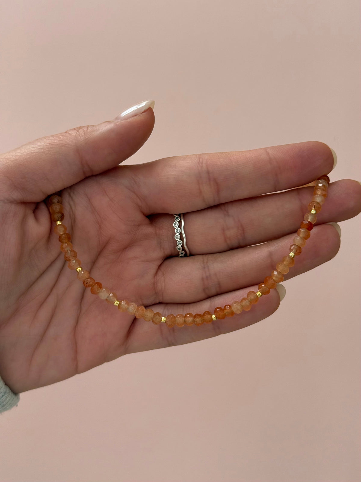 Pumpkin Beaded Necklace