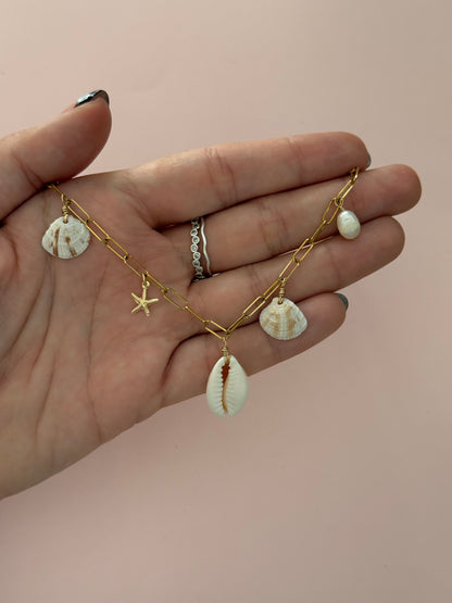 Alys Seashell Charm Necklace